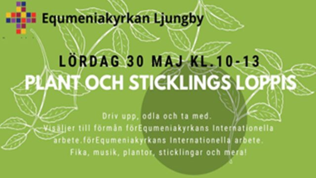 Plant och sticklingsloppis lördag 30 maj kl 10:00-13:00